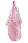 Torba plażowa DUŻA shopperka XXL KOTWICA róż