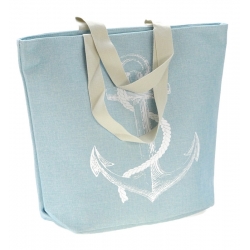 Torba plażowa DUŻA shopperka XXL KOTWICA