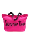 Torba plażowa SUMMER shopperka NEON fuksja