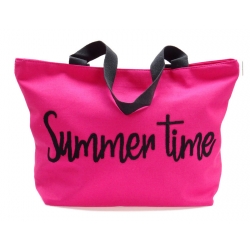 Torba plażowa SUMMER shopperka NEON fuksja