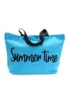 Torba plażowa SUMMER shopperka NEON błękit