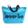 Torba plażowa SUMMER shopperka NEON błękit