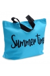 Torba plażowa SUMMER shopperka NEON błękit