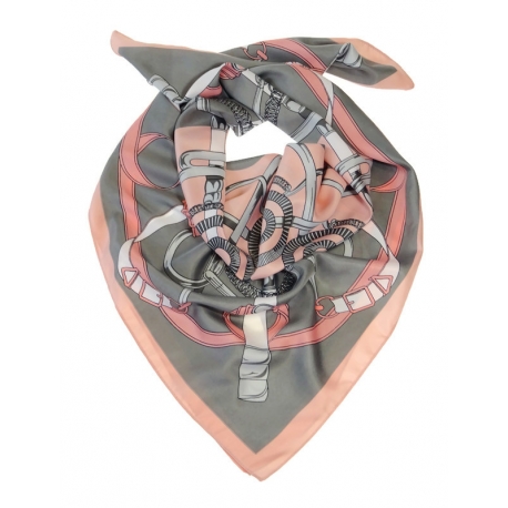 Chusta satyna apaszka ROSA MDB-34A szara