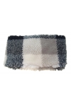 Opaska sherpa turban plusz w kratę POLSKI produkt