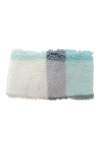 Opaska sherpa turban plusz w kratę POLSKI produkt