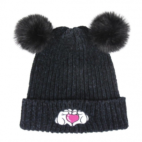 Czapka dziecięca MINNIE z pomponami