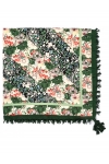 Chusta ludowa folk KWIATKI damska DA-72B zielona