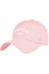 Czapka z daszkiem dżokejka BROOKLYN NYC beżowa