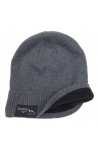 Czapka zimowa męska unisex z polarem produkt polski szara