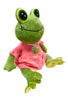 Pluszak żaba żabka w sukience maskotka frog przytulanka 55 cM dziewczynka