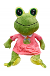 Pluszak żaba żabka w sukience maskotka frog przytulanka 55 cM dziewczynka