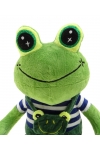 Pluszak żaba żabka w ubranku maskotka frog przytulanka 55 cM chłopczyk