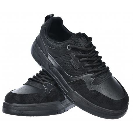 Sneakersy męskie buty sportowe ekoskóra czarne BIG STAR RR174606