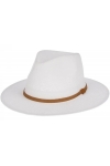 Kapelusz męski damski KOWBOJSKI PŁASKI western plażowy uniseks biały