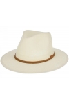 Kapelusz męski damski KOWBOJSKI PŁASKI western plażowy uniseks ecru