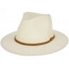 Kapelusz męski damski KOWBOJSKI PŁASKI western plażowy uniseks ecru