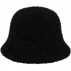 Kapelusz damski zimowy jesienny bucket materiałowy mały KAP-BC-3 czarny