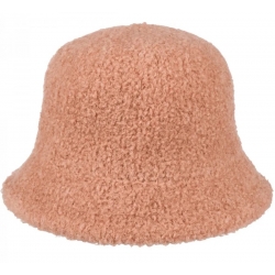 Kapelusz damski zimowy jesienny bucket materiałowy mały KAP-BC-3 camel