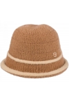 Kapelusz damski zimowy jesienny wełniany bucket materiałowy KAP-BB-11 camel