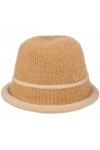 Kapelusz damski zimowy jesienny wełniany bucket materiałowy KAP-BB-11 camel