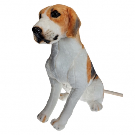 Pies duży pluszak jak żywy dla dzieci maskotka przytulanka 50 cm na prezent