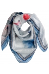 Chusta damska apaszka pod szyje gawroszka 70x70cm chustka cienka RDC-14