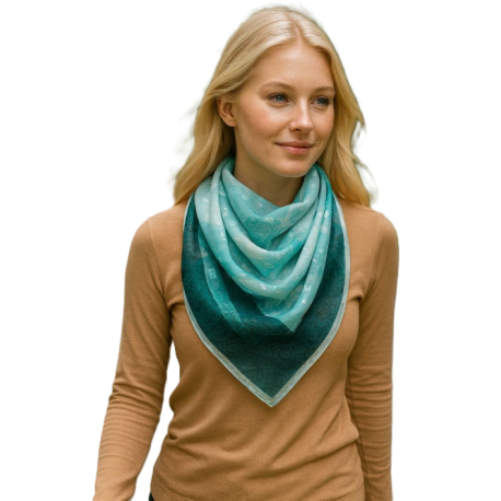 Chusta damska apaszka pod szyje gawroszka 70x70cm chustka cienka RDC-16