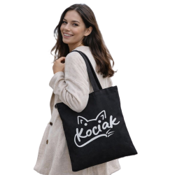 Torba z nadrukiem ZGUBIŁAM D... szara