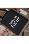 Torba z nadrukiem "torba na FOCHY" czarna