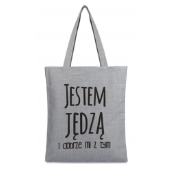 Torba nadruk ZAKUPOholiczka czarna