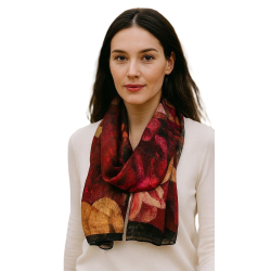 Szalik damski szal cienki wiosenny długi 180cm elegancki błyszczący z połyskiem RD-17