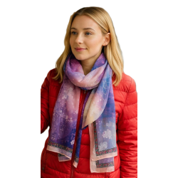 Szalik damski szal cienki wiosenny długi 180cm elegancki błyszczący z połyskiem RD-7