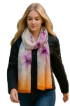 Szalik damski szal cienki wiosenny długi 180cm elegancki błyszczący z połyskiem RD-2