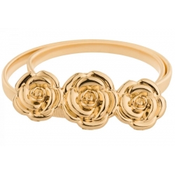 Pasek damski sprężynka do sukienki z metalową klamrą PAS-M-1 Złoty