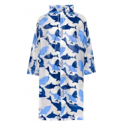 Płaszcz Przeciwdeszczowy SHARK z kapturem zapinany uniwersalny unisex PEL-W-2