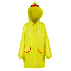 Płaszcz Przeciwdeszczowy dziecięcy z nadrukiem peleryna uniwersalna PEL-DZ-2 żółty