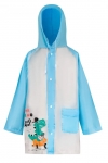 Płaszcz Przeciwdeszczowy dziecięcy z nadrukiem DINOZAUR 100-115cm PEL-DZ-5M niebieski