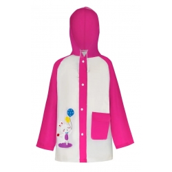 Płaszcz Przeciwdeszczowy dziecięcy z nadrukiem RABBIT 125-135cm PEL-DZ-6XL różowy