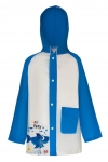 Płaszcz Przeciwdeszczowy dziecięcy z nadrukiem SHARK 125-135cm PEL-DZ-8XL niebieski