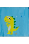 Płaszcz Przeciwdeszczowy dziecięcy z daszkiem nadruk DINOZAUR 125-135cm PEL-DZ-10XL niebieski