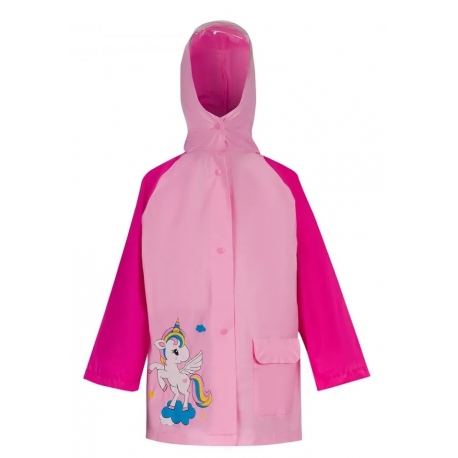 Płaszcz Przeciwdeszczowy dziecięcy z daszkiem nadruk DINOZAUR 125-135cm PEL-DZ-10XL niebieski