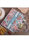 Torba miejska tote bag  shopper na zakupy na plażę AMOUR styl BOHO na zamek TOR-772