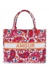 Torba miejska tote bag  shopper na zakupy na plażę AMOUR styl BOHO na zamek TOR-771