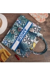 Torba miejska tote bag  shopper na zakupy na plażę AMOUR styl BOHO na zamek TOR-770
