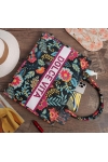 Torba miejska tote bag  shopper na zakupy na plażę DOLCE VITA styl FOLKOWY na zamek TOR-766