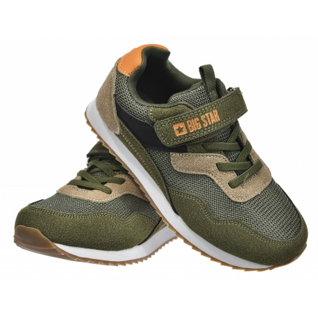 Buty sportowe dziecięce sneakersy na rzep lekkie skóra ekologiczna BIG STAR