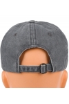 Czapka z daszkiem bawełniana dżokejka NYC unisex bejsbolówka regulowana CZ-M-105 Szary