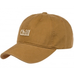 Czapka z daszkiem bawełniana dżokejka CHILL unisex bejsbolówka regulowana CZ-M-108 Beż