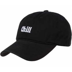 Czapka z daszkiem bawełniana dżokejka CHILL unisex bejsbolówka regulowana CZ-M-108 Czarny